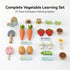 Set 3+, PairPear Montessori Wooden Vegetable Matching Toy Play Food Garden for Toddlers Preschool Learning Sorting