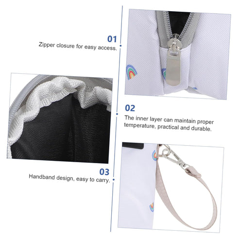Settings Sosoport Portable USB Milk Warmer Three Temperature Insulated Bottle Bag for Boy Girl Travel-Friendly Design