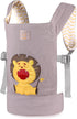 GAGAKU Toy Baby Doll Carrier for Little Girls Boys, Reborn Realistic Baby Dolls accessories - Gray Embroidered Lion