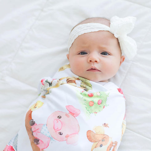 Cozy, Buttery Soft Stretchy Baby Swaddle Blanket for Newborns & Infants Breathable, Lightweight Wrap Gender Neutral