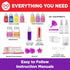 6-8-12 50 6-7-8-9+ Doctor Jupiter Glam DIY Craft, Make-Up Kit for Girls Ages | Lip Gloss, Bath Bomb, Perfume Making Kit