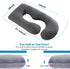 Pillow,57 inches Victostar Pregnancy U Shaped Maternity Pillow with Removable Cover Full Body Pillow Support for Back