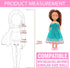 Miunana 21 PCS Girl Doll Clothes Dress Outfits & Shoes for 4-6 Inch Dolls, Includes 4 Pairs of Shoes
