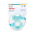 (Pack 1) Nuby Silicone Teethe-EEZ Teether with Bristles, Includes Hygienic Case, Aqua