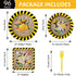 chiazllta 96 Pcs Handyman Tools Party Paper Plates and Napkins, Construction Birthday Party Decorations for 24 Guests