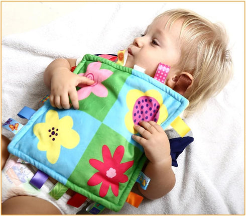 Colorful Baby Security Blanket, Soft Touch Plush Sleep Helper for Kids and Toddlers