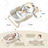 WyfKyd Set 0-36 Collapsible Baby Bathtub for Infants to Toddler with Real-time Temp Monitor+Floating Cushion,Foldable