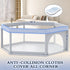 65x65 Inch XVISHX Hexagonal Baby Playpen, Playpen for Babies and Toddlers, Baby Play Pen Playard for Indoor & Outdoor