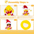 Christmas Rubber Ducks Car Ornaments, Mini Yellow Duck Dashboard Decorations with Hat, Scarf, Sunglasses - 2 Inches (C5)