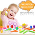 74 Pieces Counting Sorting Bears Set, Sensory Bin Tools with 60 Rainbow Sorting Bears, Tweezers, Scissors Clips,