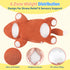 25.6 inch 5 lbs PEACH CAT Fox Weighted Stuffed Animals Large Weighted Plush Soft Plushies Toys Body Pillow Gifts