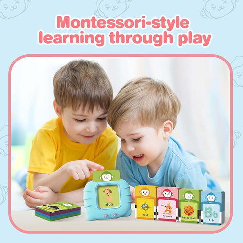 296 1 2 3 4 5 Sight Words Talking Flash Cards for Toddlers Year Old, Pocket Speech, Sensory Speech Therapy Toys