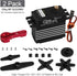 Beffkkip 2Pack 25KG 25T 180 Digital Servo Motor High Torque RC Servo Full Metal Gear Waterproof with Servo Arm for RC