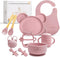 LE PETIT LEO Silicone Baby Feeding Set - Complete Baby Led Weaning Supplies with Non-Toxic