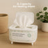 Lulyboo Warm Wipe Dispenser - Baby Wipe Warmer with Adjustable Temperature, Quick-Heating, Soft Silicone Cover