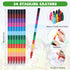 24 24 Funrous Pcs Farm Animal Coloring Books with Stacking Crayons Party Favors Holiday Activity Coloring Books Rainbow