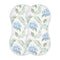 KICPOAY Muslin Baby Burp Cloths, Blue Floral Hydrangeas with Leaves Baby Bibs Rags