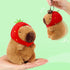 Ditucu 2 Pcs Capybara Plush Keychain Toys, Kawaii Stuffed Animals Dolls Pendant for Backpack Decoration Gift for Kids