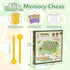 54PCS 2025 Flip Chess Memory Game, Fruit Flip Chess Board Game, Memory Checkerboard Over Card Board, Double Cartoon