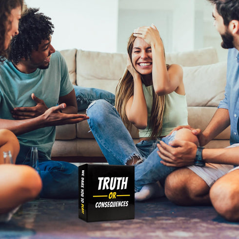 MY HERO CARDS 250+ Truth or Dare & Consequences Card Game for Adults - Card Game for Adult Game Nights with Friends
