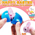 QXCMFNI 30 Pack Prefilled Easter Eggs with Plush Bunnies,Pre Filled Easter Eggs with Stuffed Toys Inside,Easter Basket