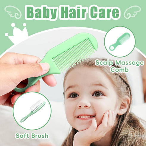 Set 18 1 Qunlions life Baby Grooming Kit for Boys Girls Safety Newborn Nursery Essentials Grooming Gift for First-time