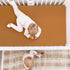 GRSSDER Soft Muslin Crib Sheet 1 Pack, 100% Cotton Crib Sheets for Boys and Girls, Fall Yellow