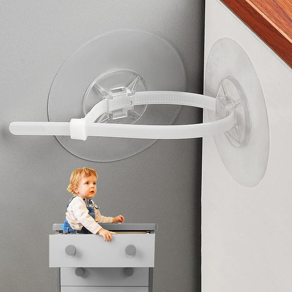 15 Pair Furniture Anchors for Baby Proofing, No Drill Upgraded Self-Adhesive Secure 168 Pound Anti Tip Straps