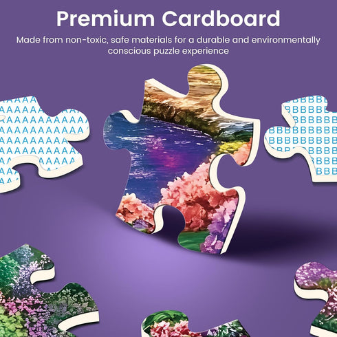 Nitktaia 300 Gifts,20.5*15In Piece Puzzles for Adults,Spring Jigsaw Puzzle for Kids Seniors,Puzzle with Letters on