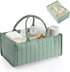 Huhumy Checkered Baby Diaper Caddy, Puffy Nursery Storage Organizer for Diapers & Babies