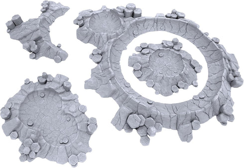 EnderToys Planetary Outpost Remixed Craters by Makers Anvil, 3D Printed Tabletop RPG Scenery for 28mm