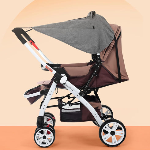 Universal Stroller Sun Protection, Baby Carriage UV Shelter with Mesh Window and Water Resistance