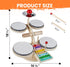 Set, 8 1 18 2 3 4 5 6 iPlay, iLearn Toddler Wooden Drum Kids Musical Instruments Toy, in Percussion Drum Kit