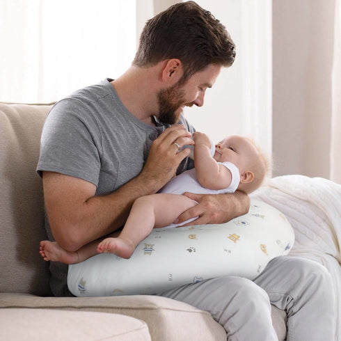 Elyxen Nursing Pillow Cover(Only Pillowcase) Soft Cotton Removable Cover for Breastfeeding Pillows, Ultra Comfortable