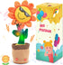 Easfan Dancing Sunflower Singing Talking Shaking Glowing Interactive Toy Repeats What You