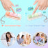 2PCS Keyboard Fidget Toy, Fidget Keyboard Keychain Keyboard Clicker Fidget Silent Loud Clicker Fidgets for Adults