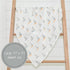 Swaddle Blanket 100% Muslin Cotton, Gender Neutral Newborn Nursery Essentials for Boys and Girls, Sailboat Print