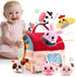 Easter Baby Toys 612 Months, Montessori Sensory Farm Barn with Plush Animals,