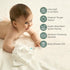 Momcozy 4 Essential(5 Pack, 10x10 inch) Baby Washcloths - Layer Design| Medium Thickness| Soft & Absorbent| Premium
