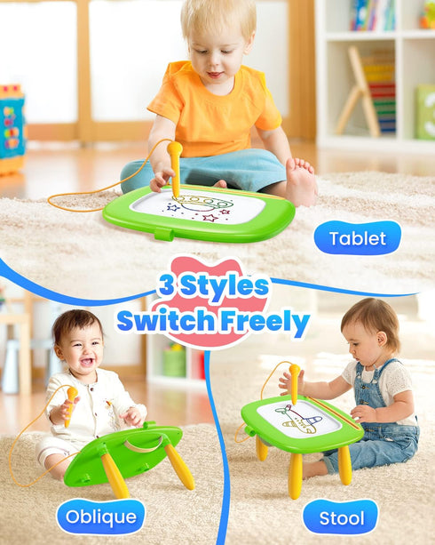 1-3, 18 1-3 Seimome Toddlers Toys Ages Magnetic Drawing Board, Doodle Board Pad Learning and Educational Toys
