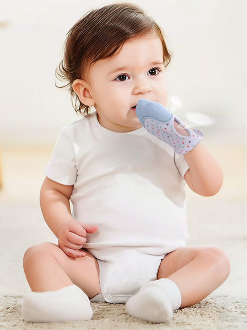 Giftty Teething Mitten Chew Mitt Baby Teether Glove - Self Soothing Toy for 0-6 Months