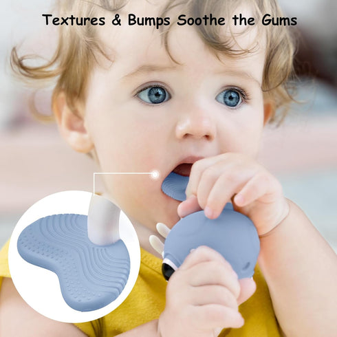 0-6 6-12 Baby Teething Toys Months, Mombella Clownfish Teething Toys Months, Baby Teether Toys with No Drop Strap