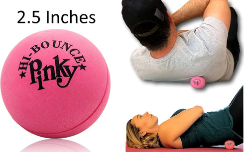 JA-RU Hi-Bounce Pinky Ball, 24 Pack Rubber Bouncy Balls, Small Pink Stress Balls for Indoor & Outdoor Party Favors