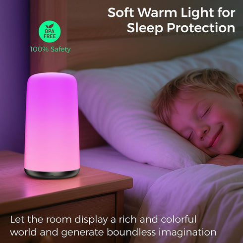 ZUZUKID 5 Dimming, 8 2 Night Light for Kids, Portable Baby Night Light, ColorTemperatures & Stepless RGB Colors