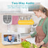 JouSecu 2 4.3" Screen,2-Way Baby Monitor with Cameras, Video Baby Monitor, LCD Split Audio, Crying Detection, Night