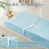 Homiest 2 Pack Changing Pad Cover, White + Light Blue Changing Table Sheets, Ultra Soft Fleece Minky Dot Fabric