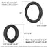 Front 12/12.5×1.75/2.125/2.25 & Rear 16×1.75/2.125 Tires and Tubes (1+2) for 3-Wheeler Jogging Troller Models
