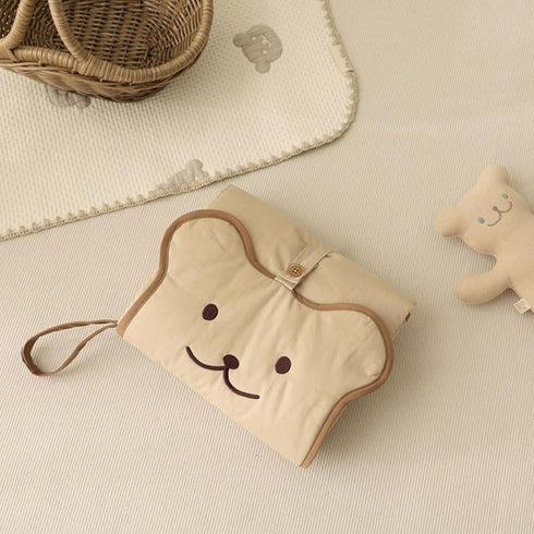 Uitndvyte Multifunctional Baby Changing Mat Foldable Diaper Changing Cushion Waterproof Cartoon Nappy Pad for Newborns