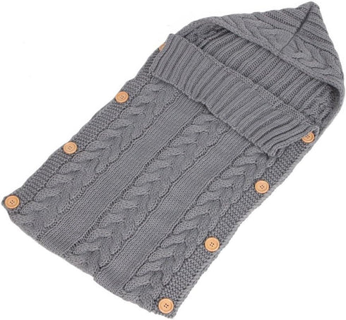 Symphony Wire Newborn Baby Wrap Swaddle Blanket, Kids Wool Knit Swaddle Kids Sleeping Bag Stroller Wrap Sleep Sacks