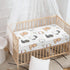 Winpema 28"x52" Cat Flower Fitted Crib Sheet Cartoon Cats Baby Crib Sheet Fit Standard Crib and Toddler Mattress,Crib